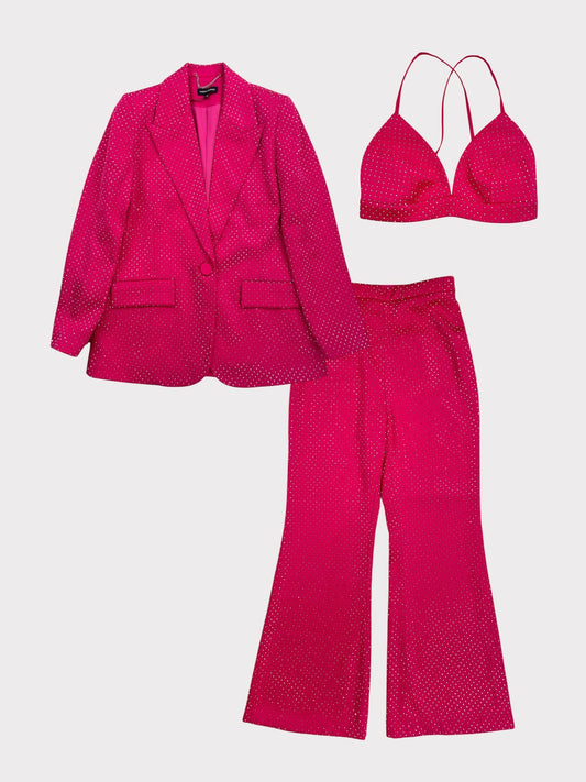 Nadine Merabi 3 Piece Co-ord, Size S/M Blazer, Size S Top and Trousers (RRP £295)