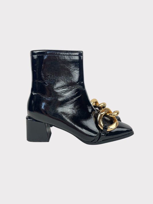 Patent Boots, Size 39