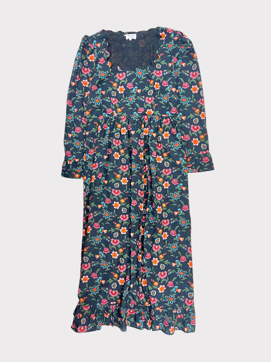 Pink City Prints Dress, Size M, Fits a Size 12