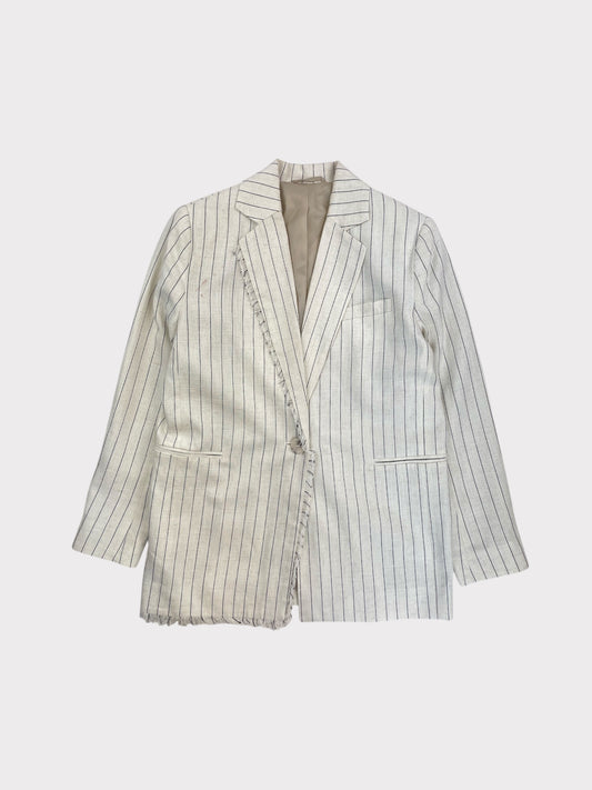 By Malina Linen Blend Blazer, Size XS fits a Size 8 or 10