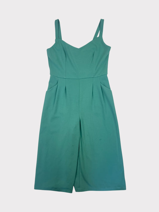 Warehouse Cropped Jumpsuit, Size 12