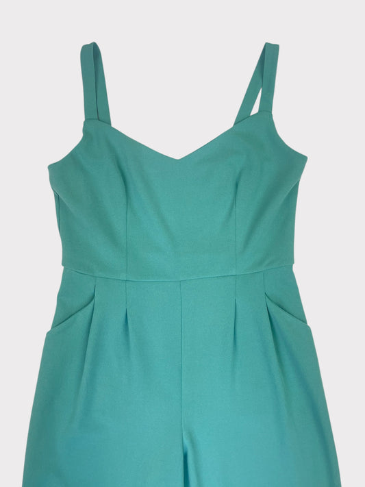 Warehouse Cropped Jumpsuit, Size 12