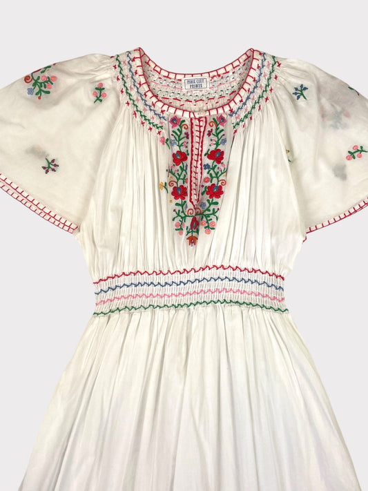 Pink City Prints Dress, Size M