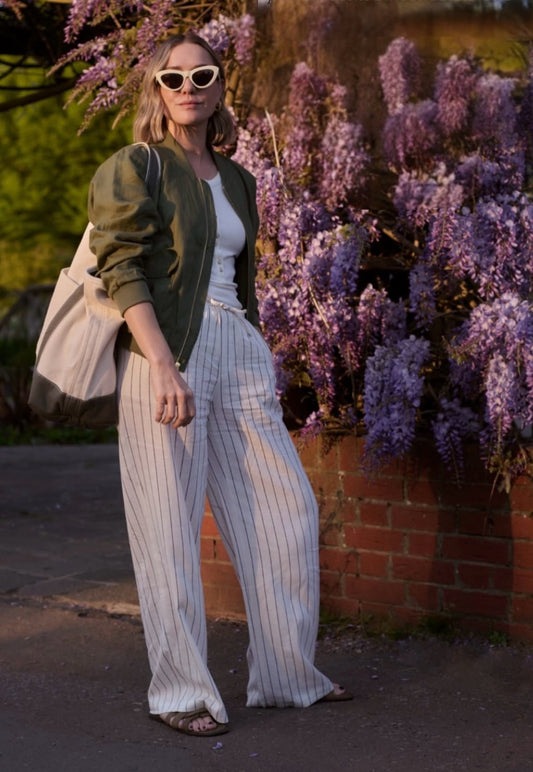 Lands' End Linen Jacket, Size M
