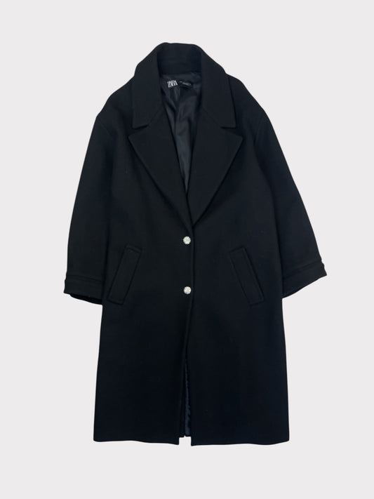 Zara Wool Blend Coat, Size L
