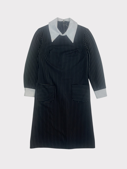 Vintage Collar and Striped Dress, fits a Size 10