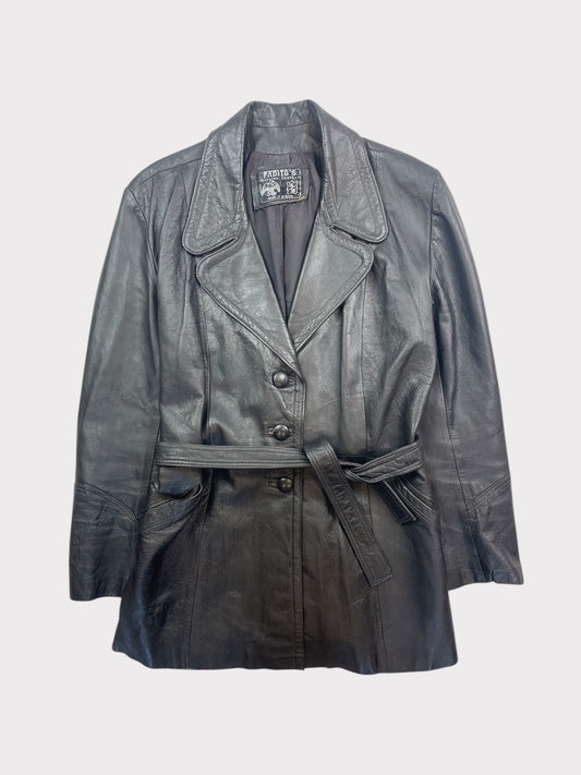 Vintage Leather Jacket, fits a Size 10