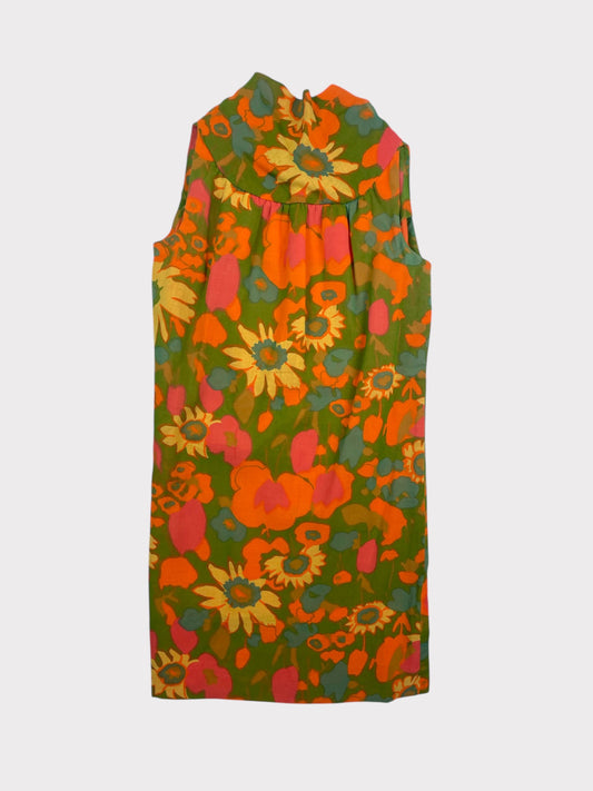 Vintage Floral Shift Dress,  fits a size 10 or 12