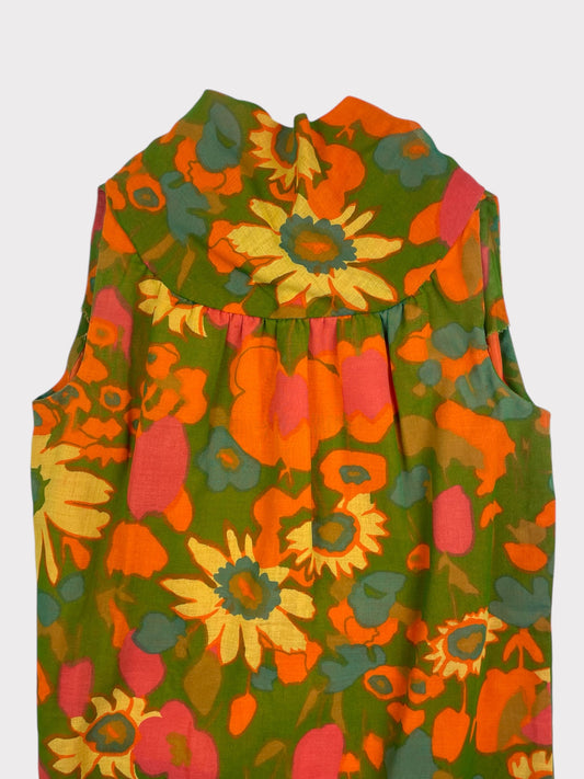 Vintage Floral Shift Dress,  fits a size 10 or 12