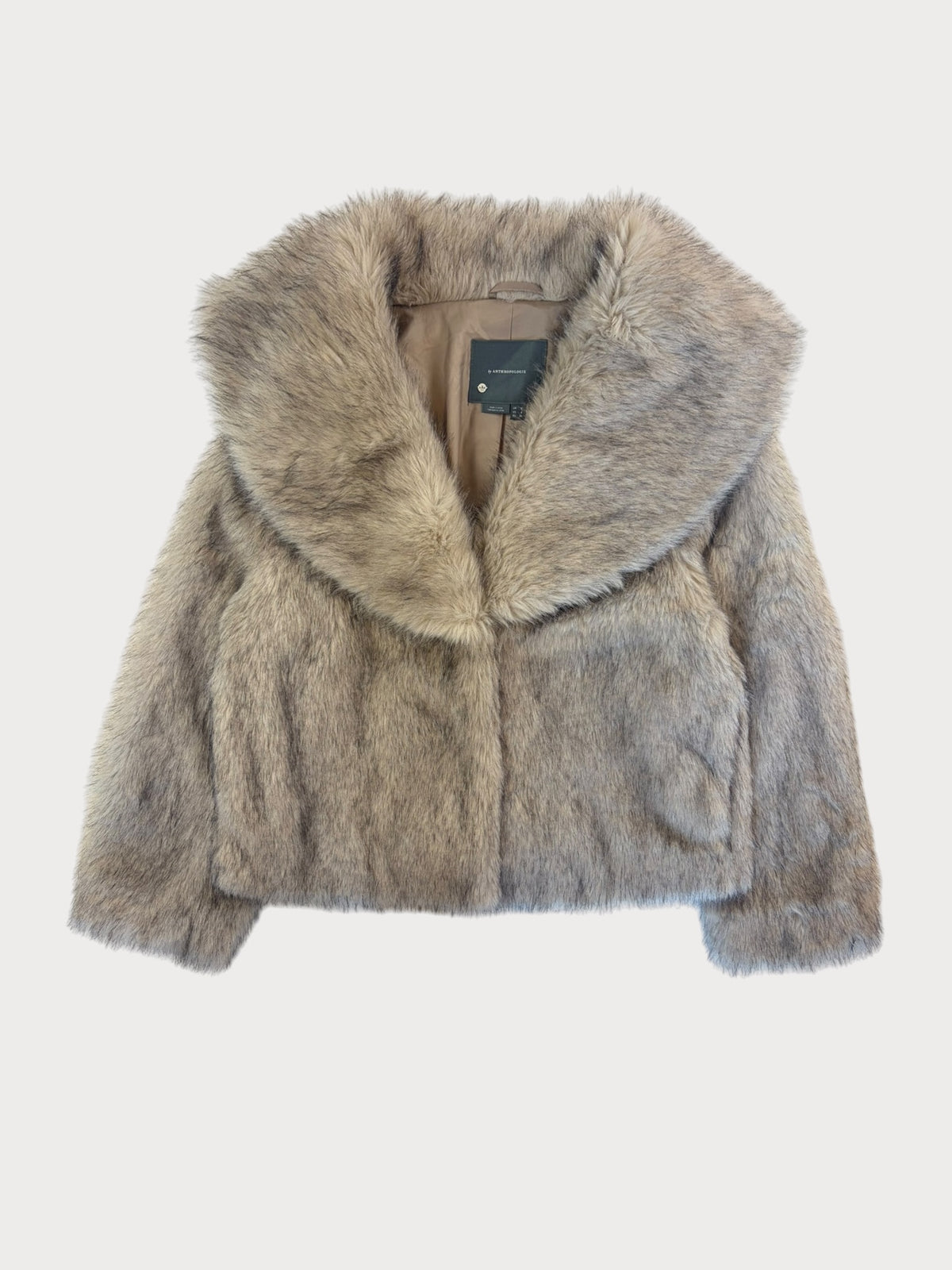Anthropologie Faux Fur Jacket, Size 8