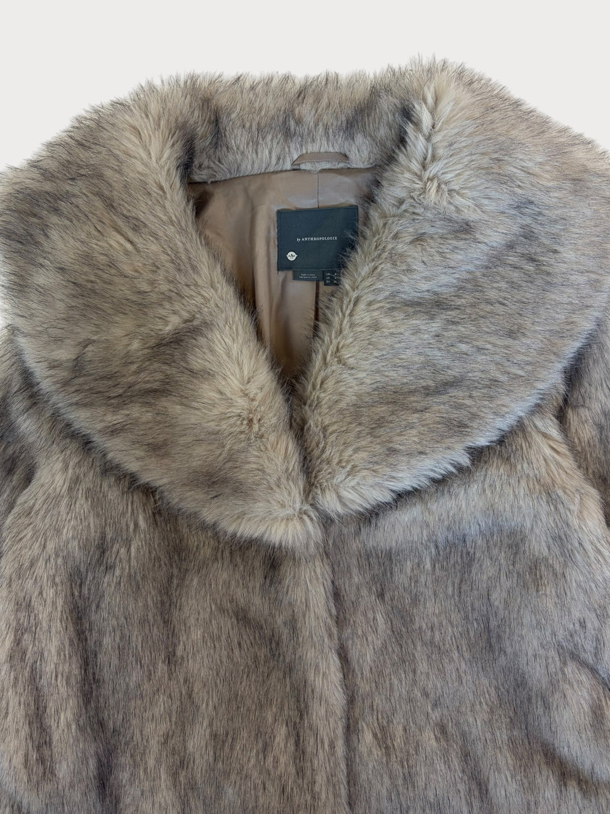 Anthropologie Faux Fur Jacket, Size 8