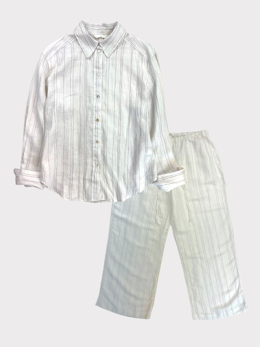 H&M Linen Co-ord, Size S Top, Size M Bottoms
