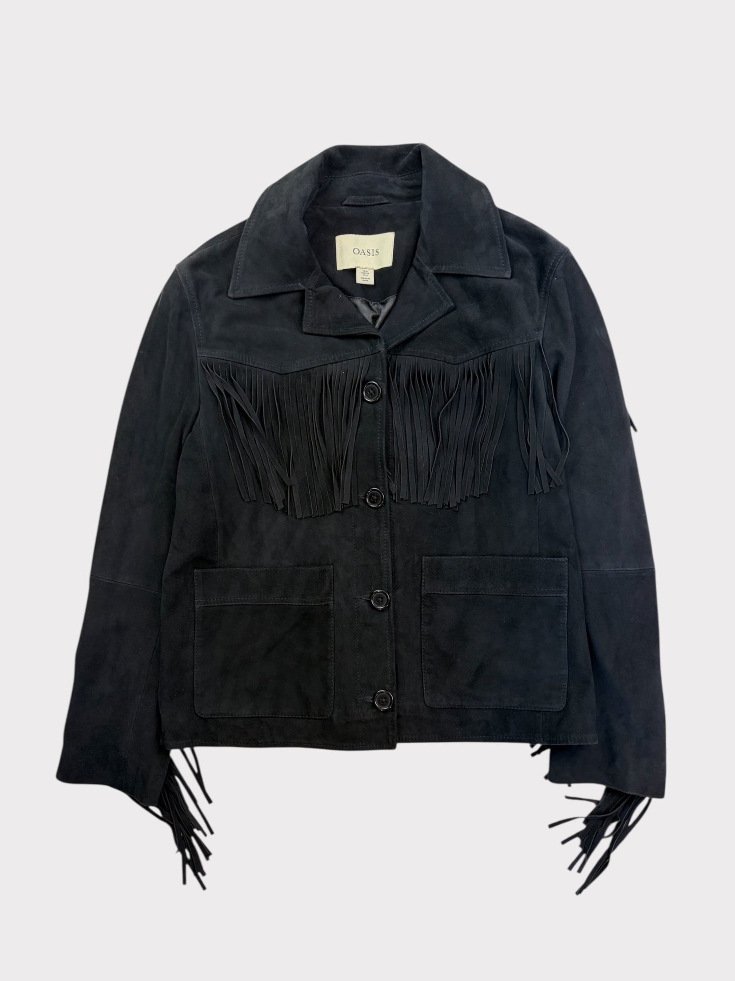 Oasis Suede Jacket, Size 8