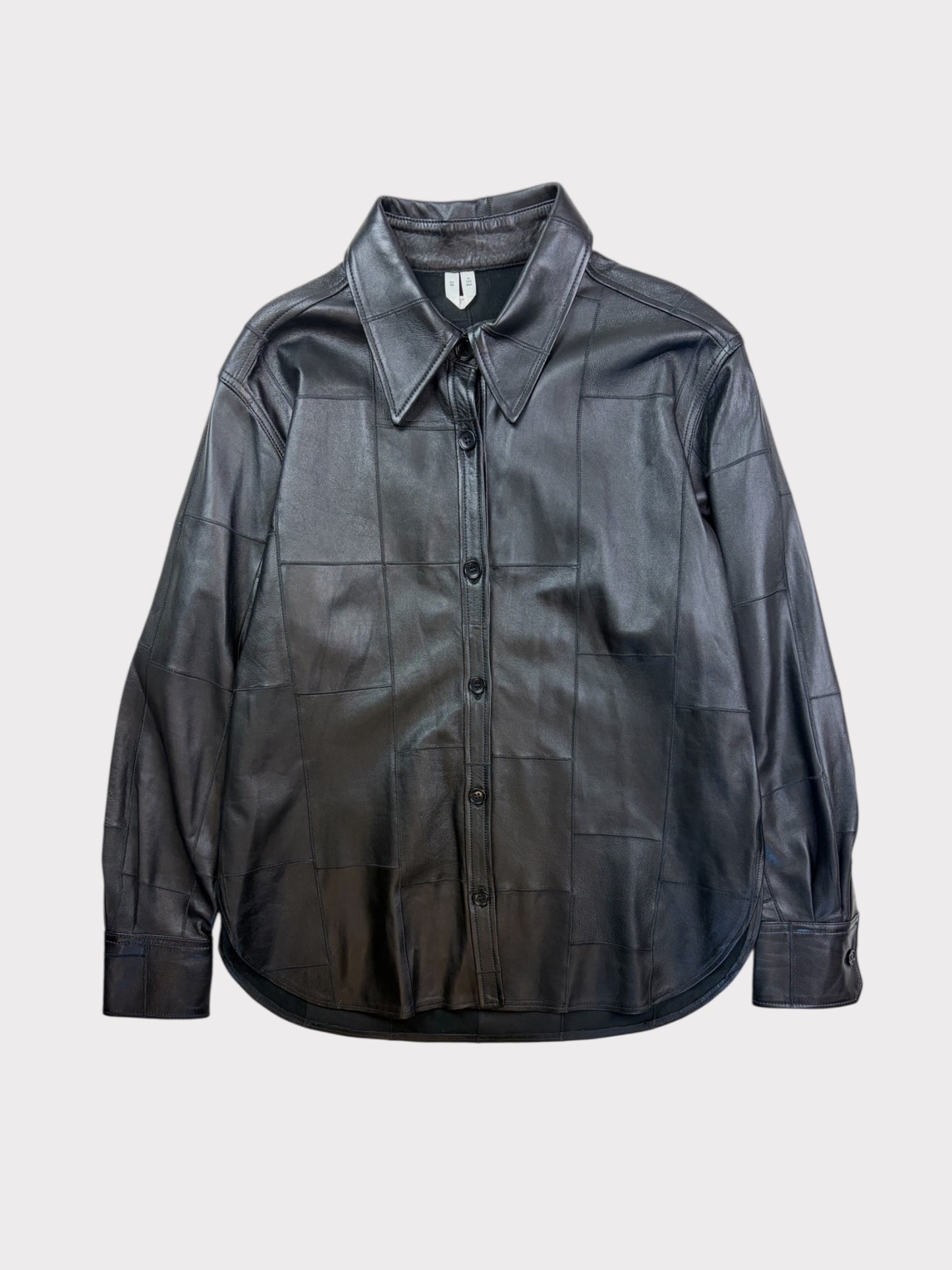 Arket Leather Shirt, Size 38