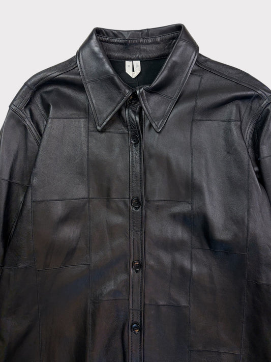 Arket Leather Shirt, Size 38