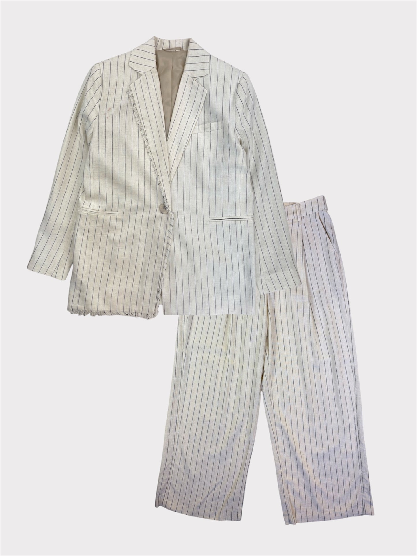 By Malina Linen Blend Co-ord, Blazer Size XS fits an 8 or 10, Trousers Size S,