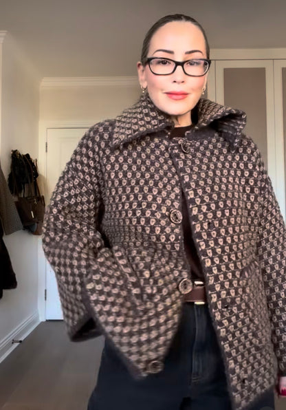 Zara Cardigan/ Knit Jacket, Size S. Fits a size 8 oversized or a 10