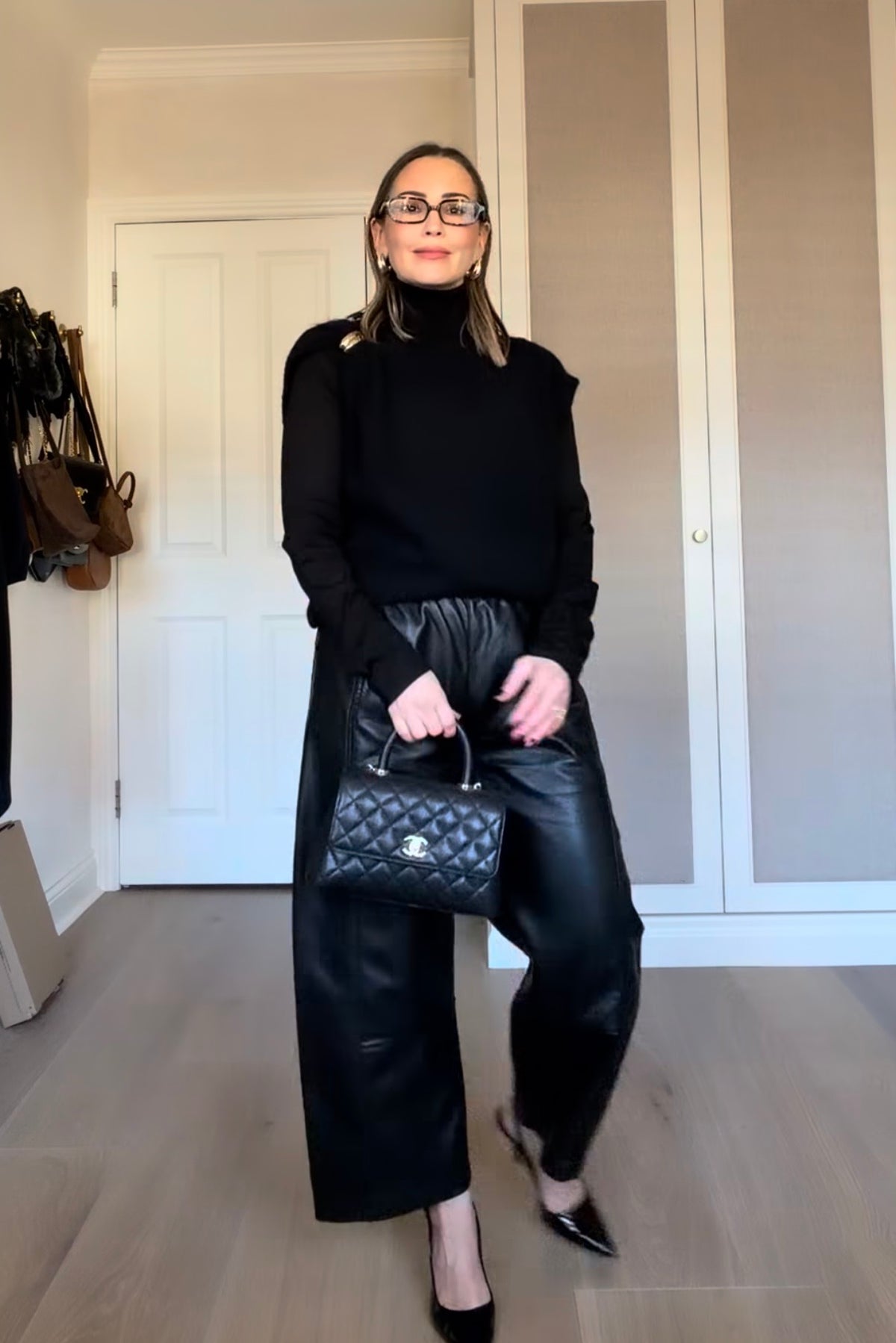 Pilcro Faux Leather Trousers, Size XS