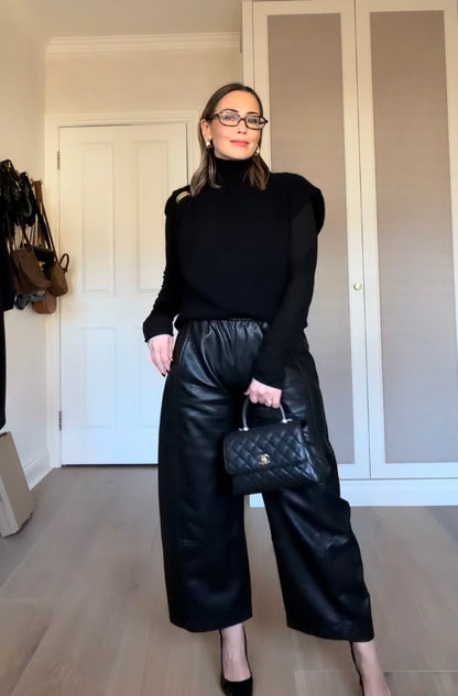 Pilcro Faux Leather Trousers, Size XS