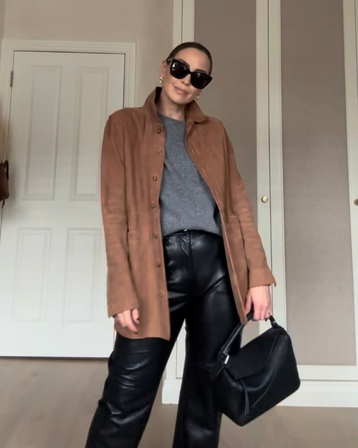 Nanushka Faux Leather Trousers, Size XS