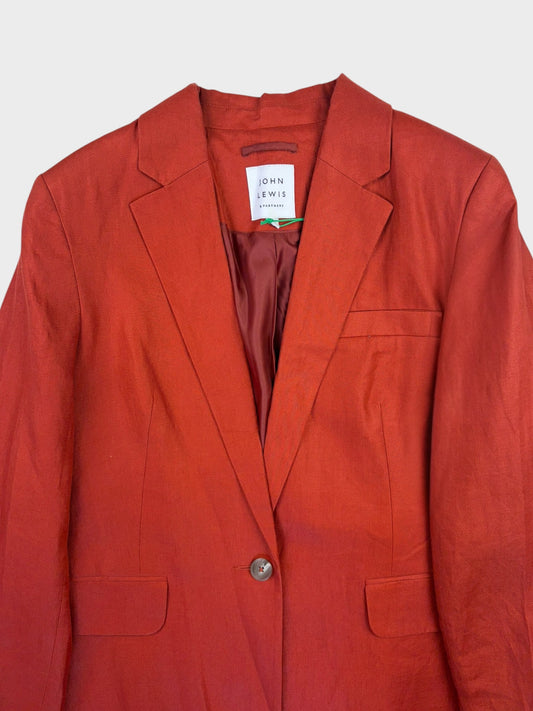 John Lewis Linen Blazer, Size 14, BNWT