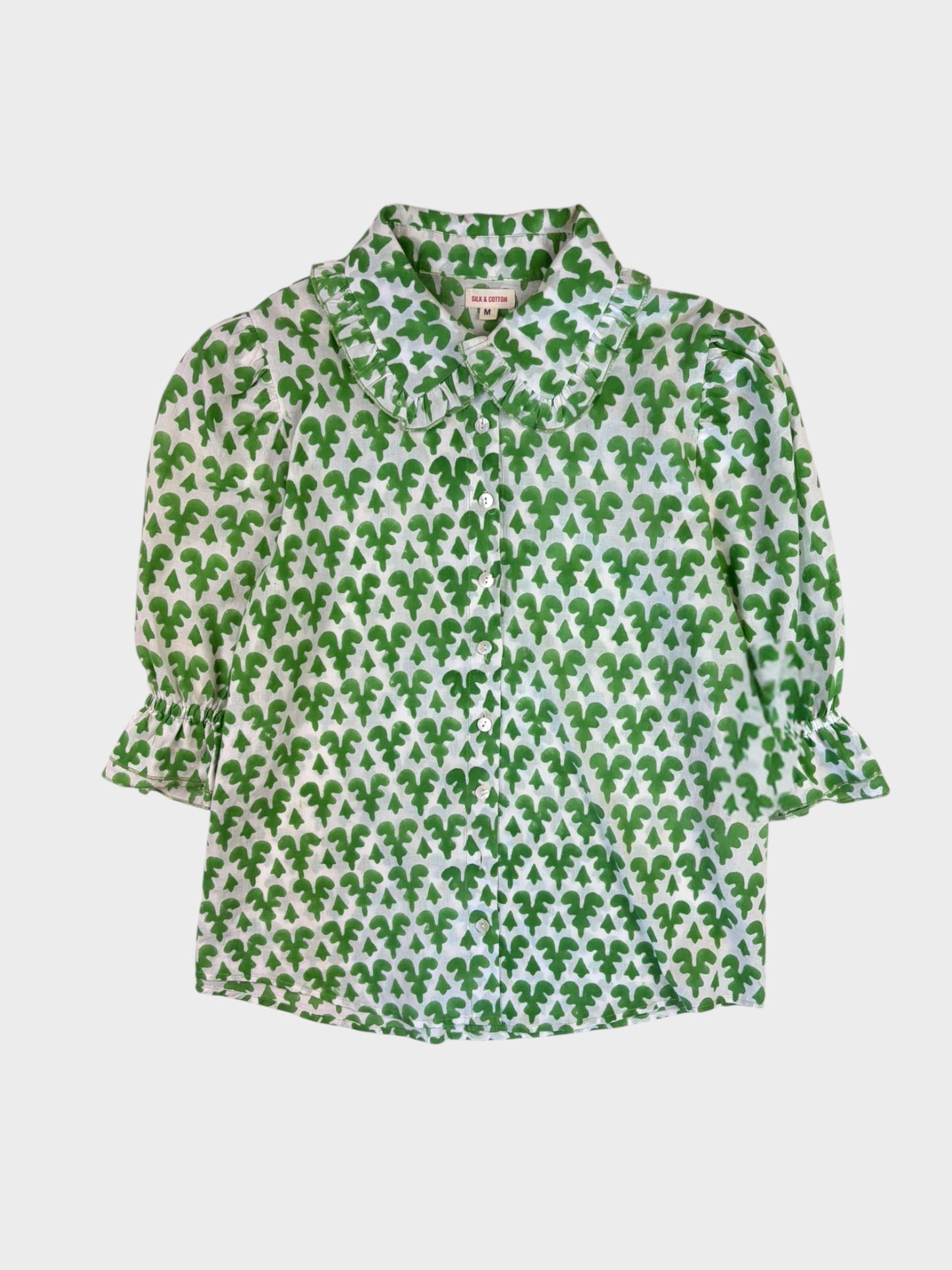 Silk & Cotton Blouse, Size M