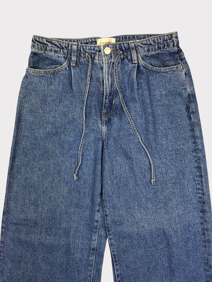 Frame Drawstring Wide Leg Jeans, Size 27, Fit a Size 10