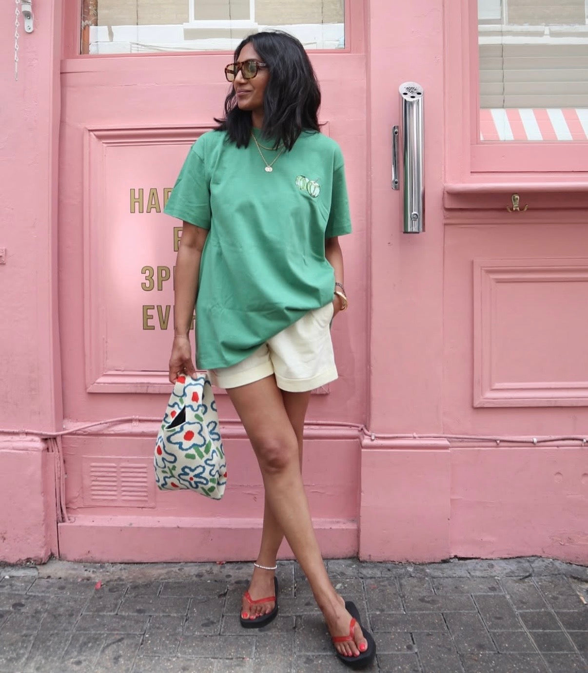 Farm Rio Relaxed T-Shirt, Size M. Oversized fit