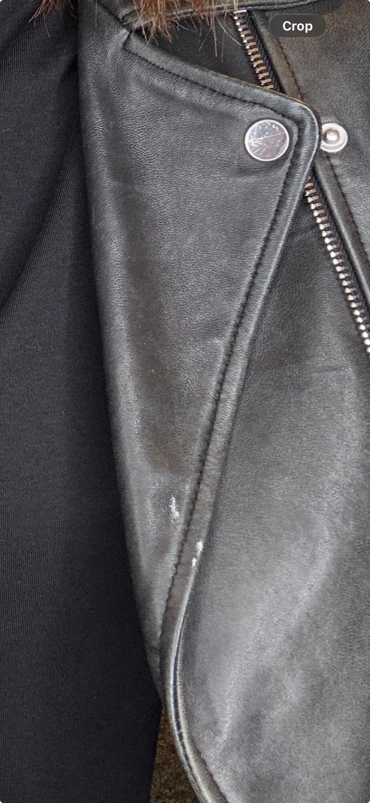 Claudie Pierlot Leather Jacket, Size 38