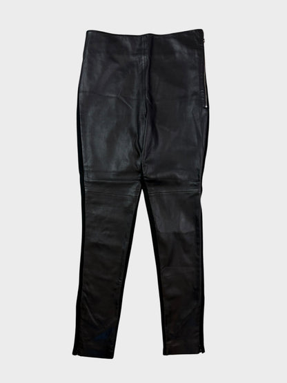 Autograph Leather Leggings, Size 8