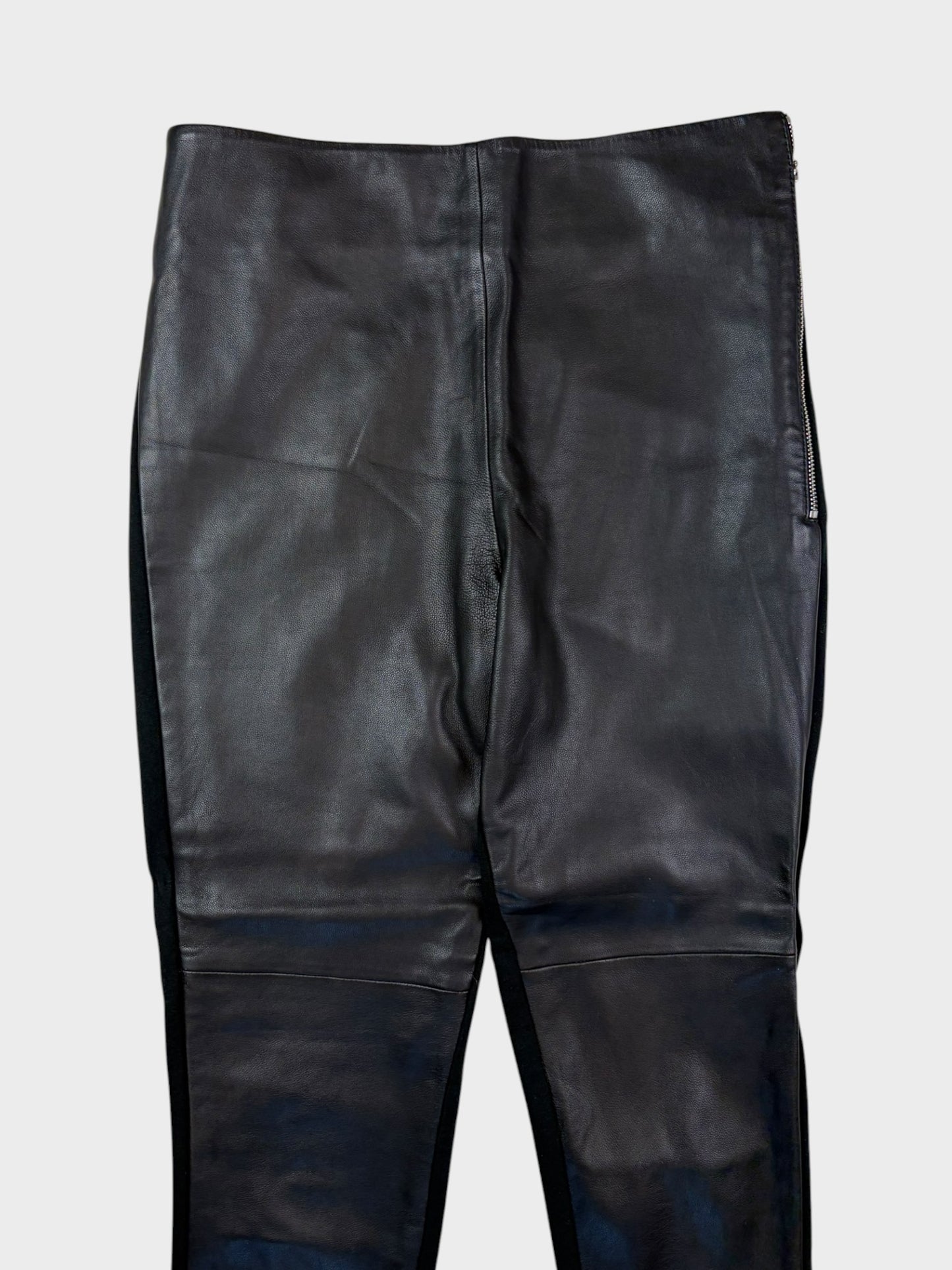 Autograph Leather Leggings, Size 8