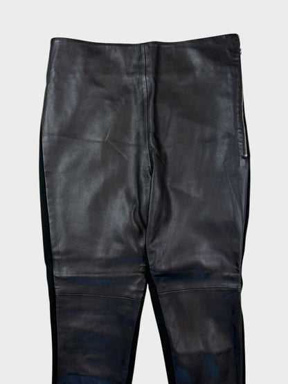 Autograph Leather Leggings, Size 8