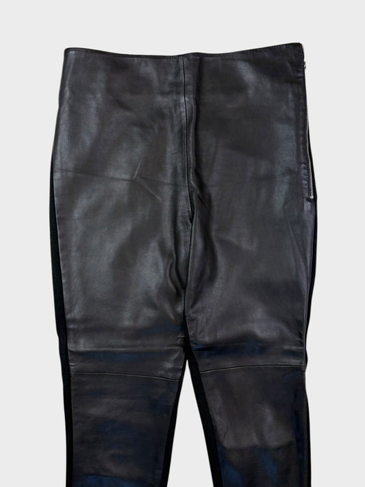 Autograph Leather Leggings, Size 8