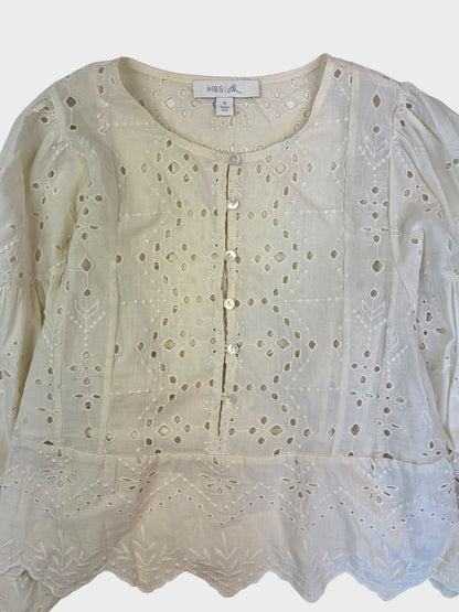M&S X Sienna Miller Blouse, Size 8. Fits a size 10 too