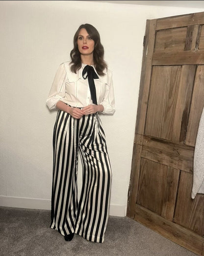 Serena Bute Silk Trousers, Size L