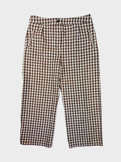 Sezane Cotton and Linen Trousers, Size 44