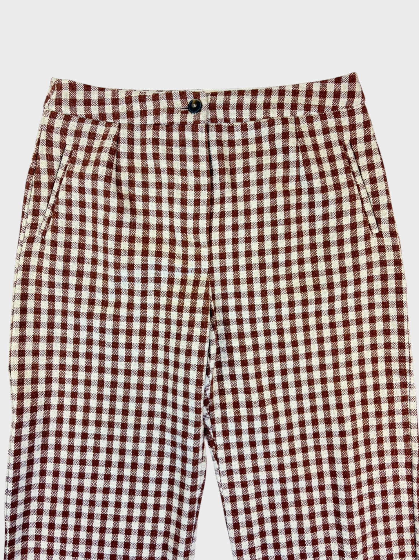 Sezane Cotton and Linen Trousers, Size 44