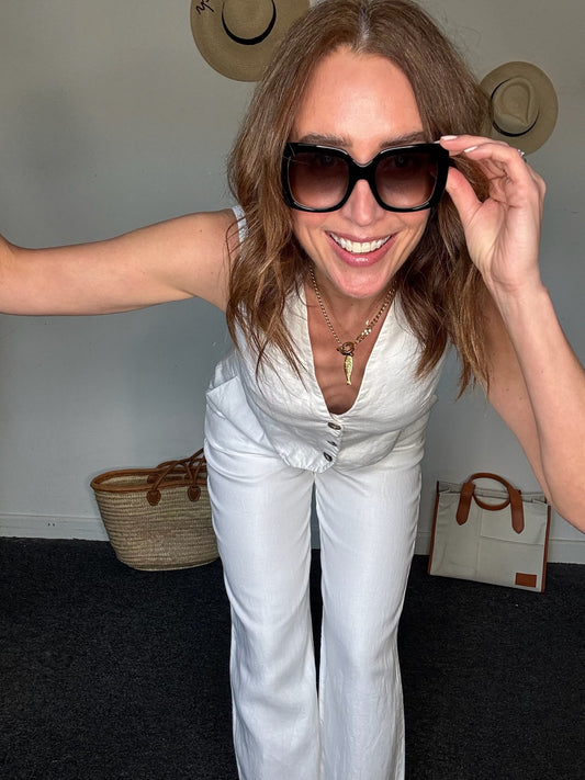 The White Company White Label Linen Co-ord, Size 10