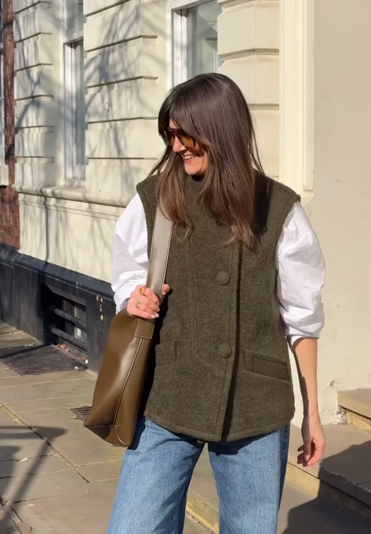 Sezane Wool Gilet, Size 38, BNWT